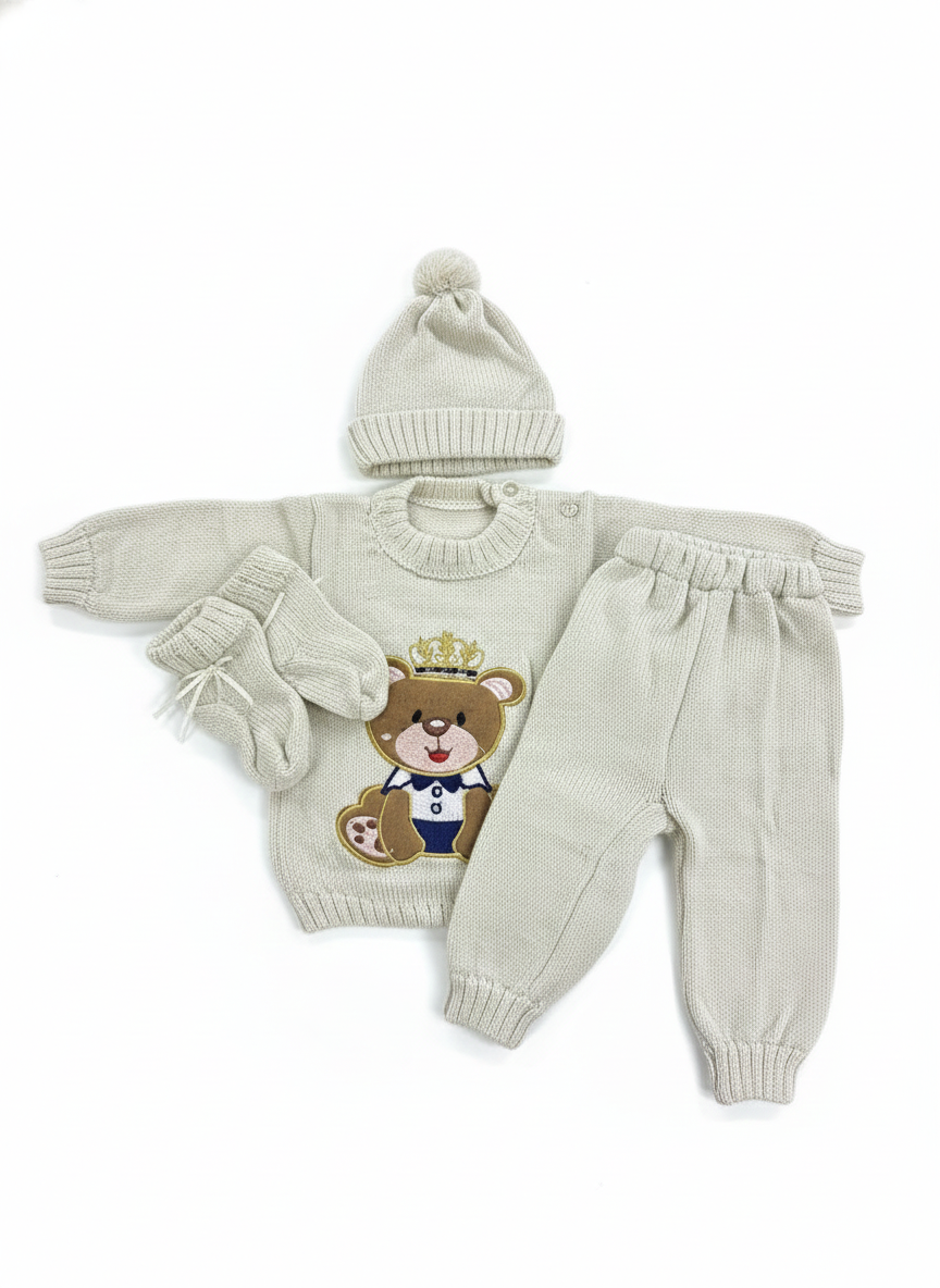 Conjunto Oso Beige Plano