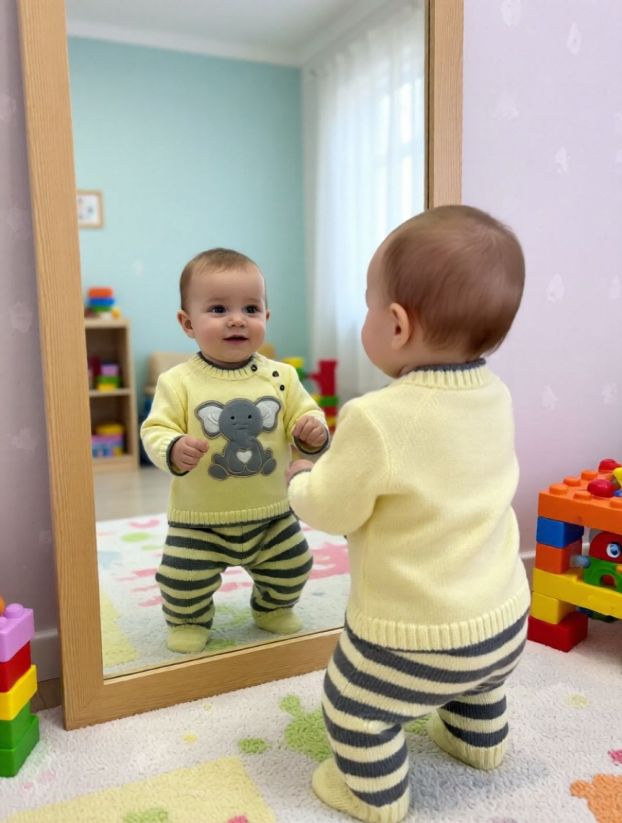 Bebé con Conjunto Elefante Amarillo